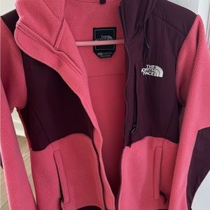 Xs north face zip up jacket